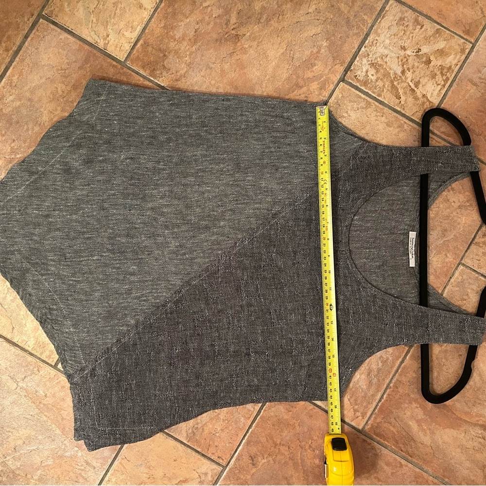 Gray Sleeveless Women's linen tank